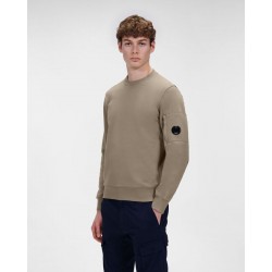 Diagonal Raised Fleece Crew Neck Sweatshirt 12CMSS022A005086W322